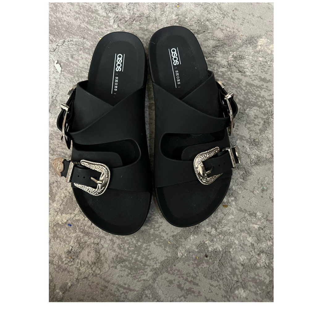 ASOS western sandal with buckle detailing